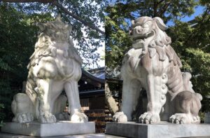 寒川神社の大きな狛犬様
