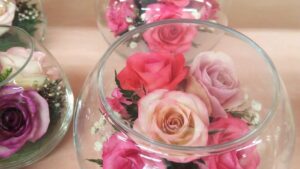 プリザーブドフラワーの薔薇