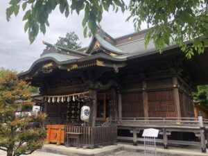 阿豆佐味天神社の拝殿