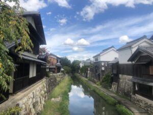 日牟禮八幡宮そばの八幡掘り
