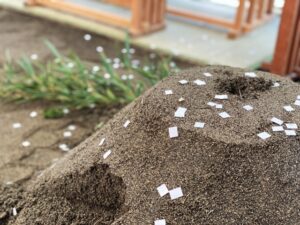地鎮祭の盛り土