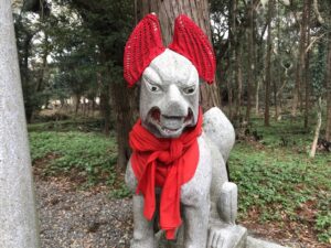 息栖稲荷神社の狛狐様