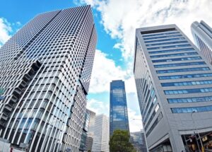梅田の高層ビル