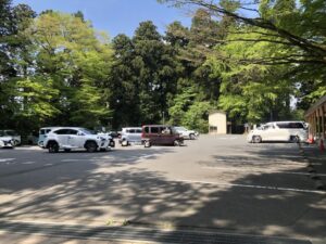 箱根神社の駐車場