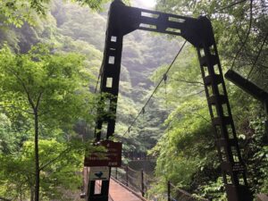 袋田の滝のつり橋
