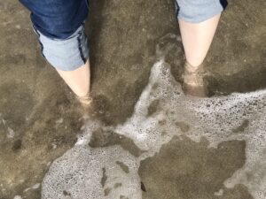 白濱神社近くの砂浜
