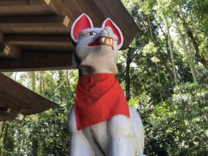 一葉稲荷神社の狛狐様1