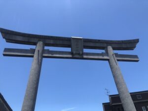 島津稲荷神社の第一鳥居