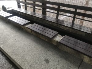 青井阿蘇神社に隣接する人吉物産館の足湯