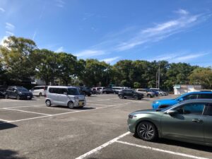 筥崎宮の駐車場